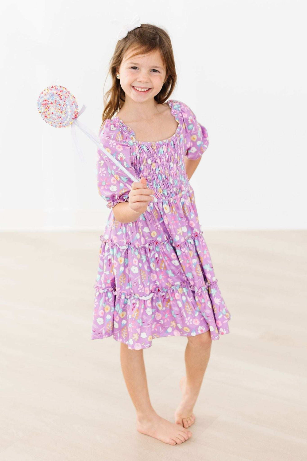 SALE Playful Posy Smocked Ruffle Dress - Mila & Rose ® - Flyclothing LLC