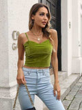 Sweetheart Neck Cropped Cami - Trendsi - Flyclothing LLC