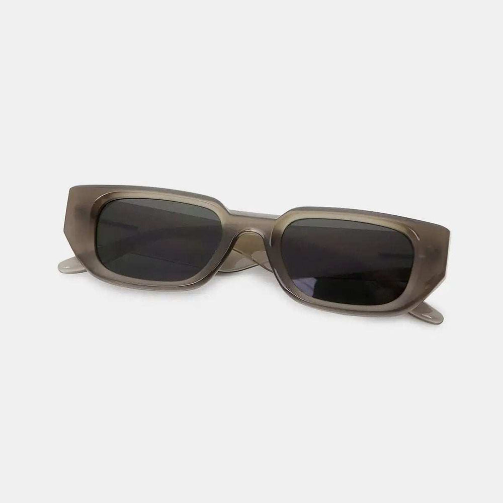 Polycarbonate Frame Rectangle Sunglasses - Trendsi - Flyclothing LLC