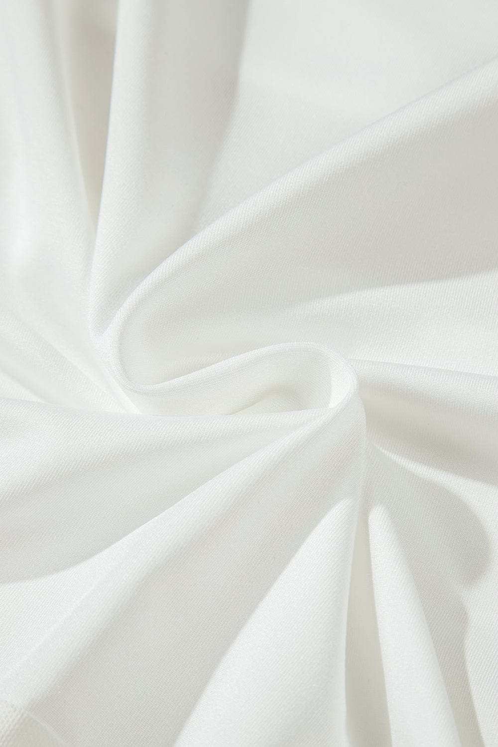 Round Neck Long Sleeve Bodysuit - Trendsi - Flyclothing LLC