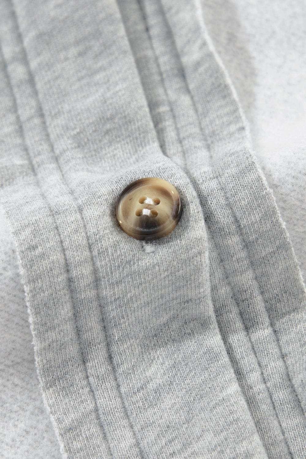 Pocketed Curved Hem Button Up Vest - Trendsi - Flyclothing LLC