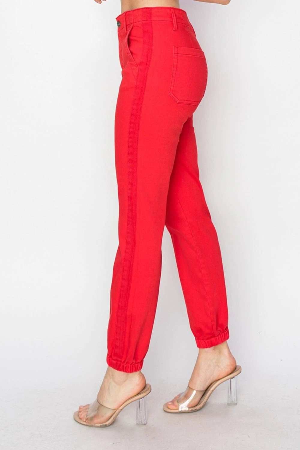 RISEN Full Size High Waisted Jogger Jeans - Trendsi - Flyclothing LLC