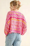 And The Why Cozy Textured Printed Casual Top - Trendsi - Flyclothing LLC