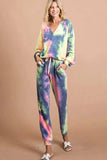 BiBi Tie Dye French Terry Casual Pants - Trendsi - Flyclothing LLC