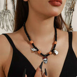 Halloween Skull Ghost Charm Necklace - Trendsi - Flyclothing LLC