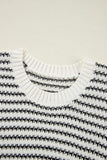 Striped Round Neck Sweater Vest - Trendsi - Flyclothing LLC