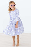 Dainty Daisies 3/4 Sleeve Pocket Twirl Dress - Mila & Rose ® - Flyclothing LLC