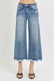 Risen High Rise Cropped Flare Jeans - Trendsi - Flyclothing LLC
