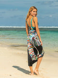 Printed Spaghetti Strap Cover Up - Trendsi - Flyclothing LLC