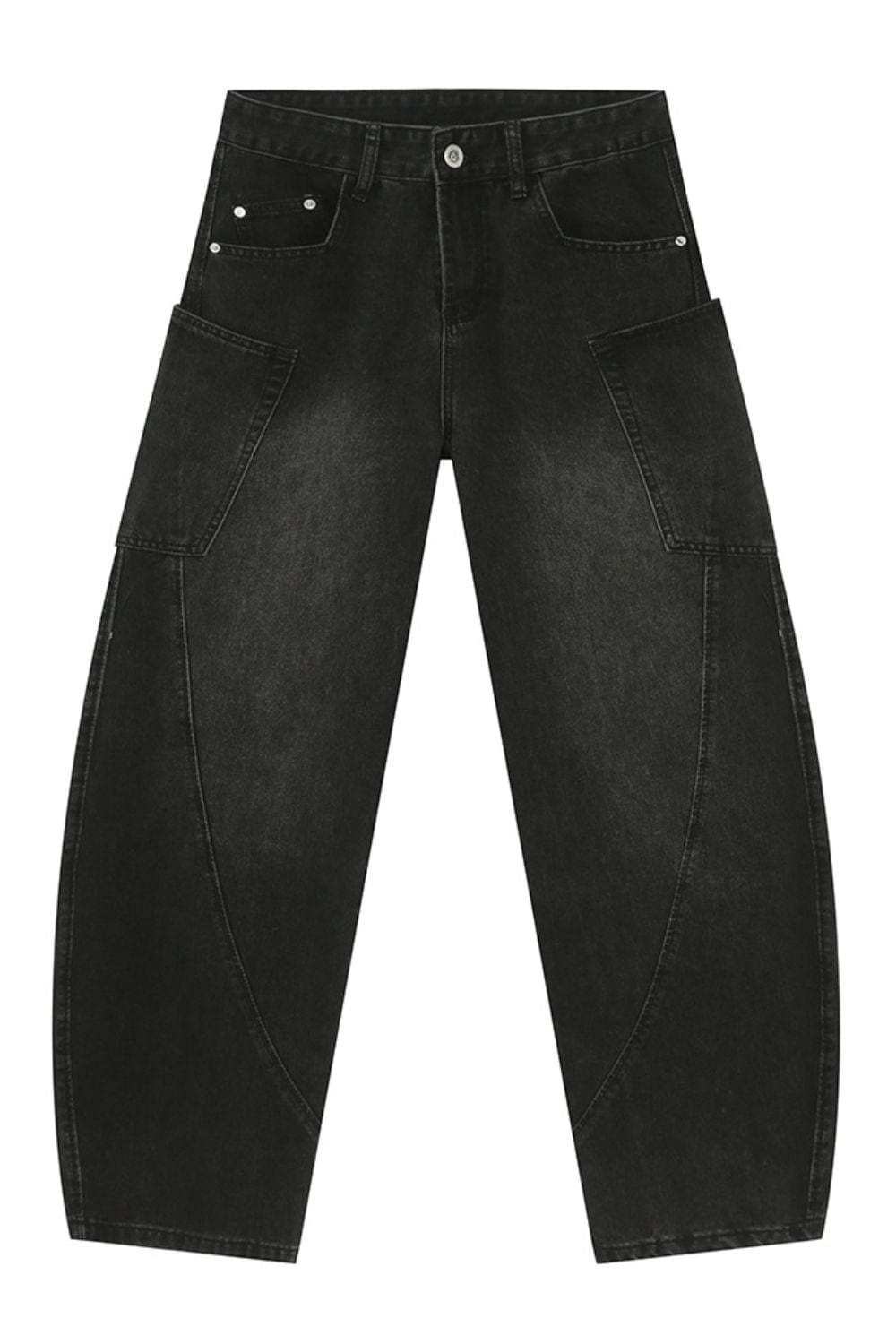 Mid Rise Waist Jeans with Pockets - Trendsi - Flyclothing LLC