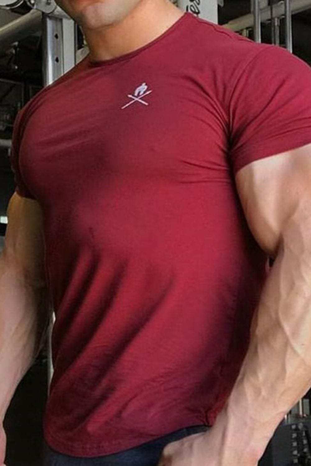 Men's Round Neck Short Sleeve T-Shirt - Trendsi - Flyclothing LLC