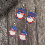 2 Pair Acrylic Gnome Earrings - Trendsi - Flyclothing LLC