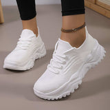 Round Toe Platform Athletic - Trendsi - Flyclothing LLC