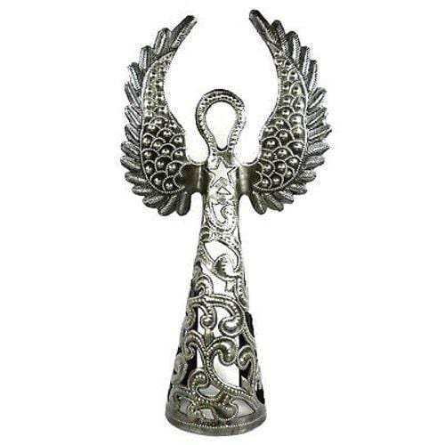 16-inch Metalwork Angel - Wings Up - Croix des Bouquets (H) - Croix des Bouquets - Flyclothing LLC