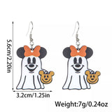 Halloween Mickey Ghost Dangle Earrings - Trendsi - Flyclothing LLC