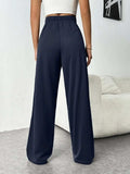 Drawstring Wide Leg Pants with Pockets - Trendsi - Flyclothing LLC