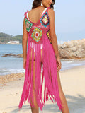 Fringe Spaghetti Strap Cover-Up - Trendsi - Flyclothing LLC