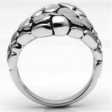 3W047 - Rhodium Brass Ring with No Stone - Alamode - Flyclothing LLC
