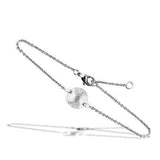 3W066 - Rhodium Brass Bracelet with AAA Grade CZ in Clear - Alamode - Flyclothing LLC