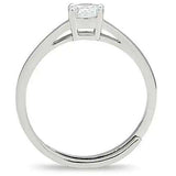 3W112 - Rhodium Brass Ring with AAA Grade CZ in Clear - Alamode - Flyclothing LLC