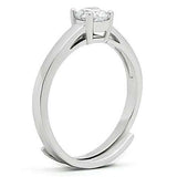 3W112 - Rhodium Brass Ring with AAA Grade CZ in Clear - Alamode - Flyclothing LLC