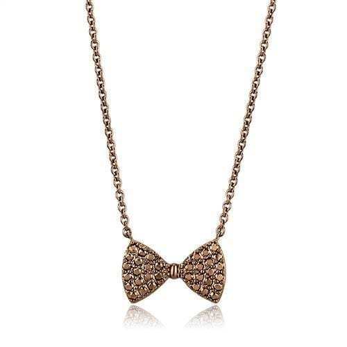 3W1132 - IP Coffee light Brass Chain Pendant with AAA Grade CZ in Light Coffee - Alamode - Flyclothing LLC