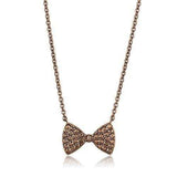 3W1132 - IP Coffee light Brass Chain Pendant with AAA Grade CZ in Light Coffee - Alamode - Flyclothing LLC