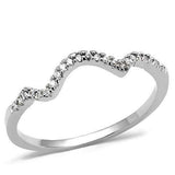 3W1239 - Rhodium Brass Ring with AAA Grade CZ in Clear - Alamode - Flyclothing LLC