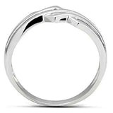 3W163 - Rhodium Brass Ring with No Stone - Alamode - Flyclothing LLC