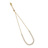 3W1642 - Rose Gold Brass Bracelet with AAA Grade CZ in Clear - Alamode - Flyclothing LLC