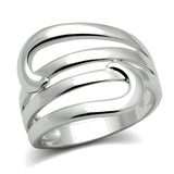 3W164 - Rhodium Brass Ring with No Stone - Alamode - Flyclothing LLC