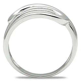 3W164 - Rhodium Brass Ring with No Stone - Alamode - Flyclothing LLC
