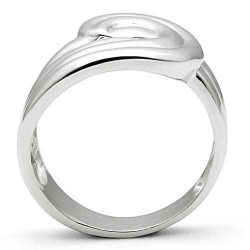 3W165 - Rhodium Brass Ring with No Stone - Alamode - Flyclothing LLC
