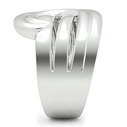 3W165 - Rhodium Brass Ring with No Stone - Alamode - Flyclothing LLC