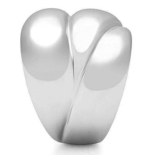 3W166 - Rhodium Brass Ring with No Stone - Alamode - Flyclothing LLC