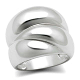 3W166 - Rhodium Brass Ring with No Stone - Alamode - Flyclothing LLC