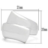 3W167 - Rhodium Brass Ring with No Stone - Alamode - Flyclothing LLC