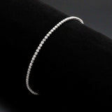 3W1682 - Rhodium Brass Bracelet with AAA Grade CZ in Clear - Alamode - Flyclothing LLC