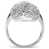 3W169 - Rhodium Brass Ring with No Stone - Alamode - Flyclothing LLC