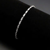 3W1706 - Rhodium Brass Bracelet with AAA Grade CZ in Clear - Alamode - Flyclothing LLC