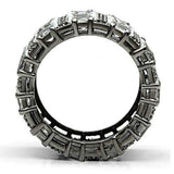 3W171 - Ruthenium Brass Ring with AAA Grade CZ in Clear - Alamode - Flyclothing LLC