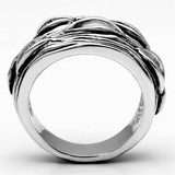 3W188 - Rhodium Brass Ring with No Stone - Alamode - Flyclothing LLC