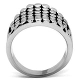 3W194 - Rhodium Brass Ring with No Stone - Alamode - Flyclothing LLC
