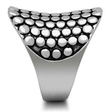 3W194 - Rhodium Brass Ring with No Stone - Alamode - Flyclothing LLC