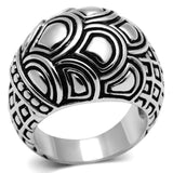 3W242 - Rhodium Brass Ring with No Stone - Alamode - Flyclothing LLC