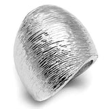 3W256 - Rhodium Brass Ring with No Stone - Alamode - Flyclothing LLC