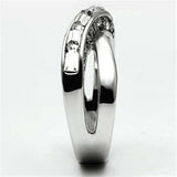 3W269 - Rhodium Brass Ring with Top Grade Crystal in Clear - Alamode - Flyclothing LLC