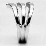 3W276 - Rhodium Brass Ring with AAA Grade CZ in Clear - Alamode - Flyclothing LLC