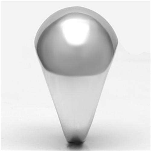 3W281 - Rhodium Brass Ring with No Stone - Alamode - Flyclothing LLC