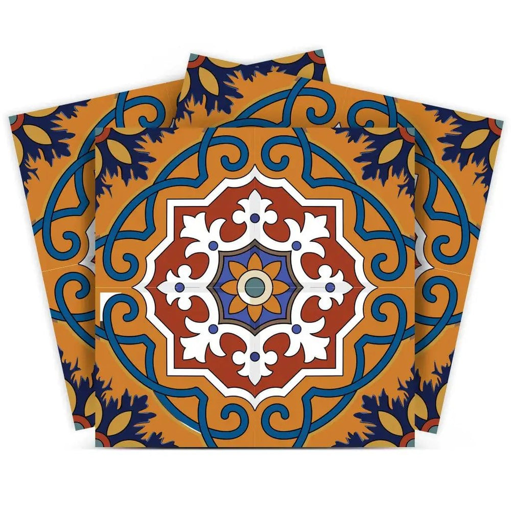 5" X 5" Old World Ole Peel and Stick Tiles - Homeroots - Flyclothing LLC